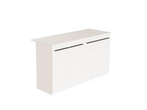 Houten keukentafel "Lark" - 160 x 60 x 90 cm - Wit