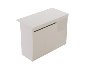 Houten keukentafel "Orlando" - 120 x 60 x 88 cm - Wit