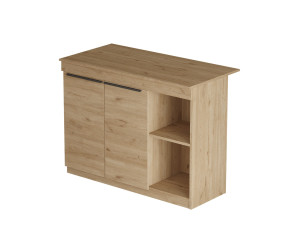Houten keukentafel "Siven" - 120 x 60 x 88 cm - Bruin