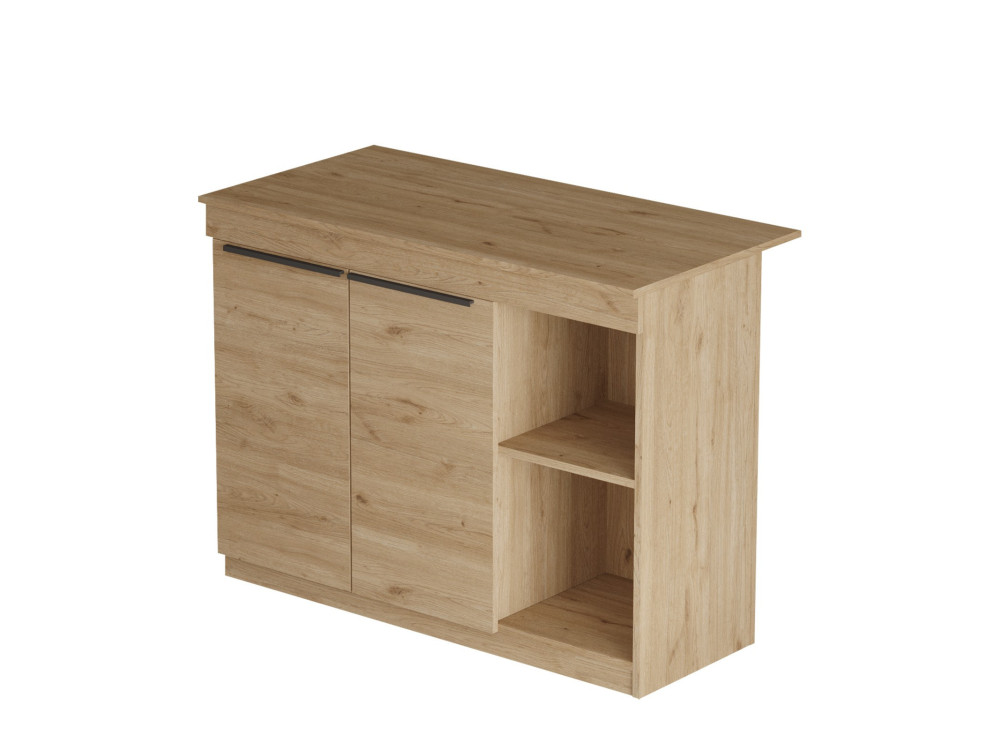 Houten keukentafel "Siven" - 120 x 60 x 88 cm - Bruin