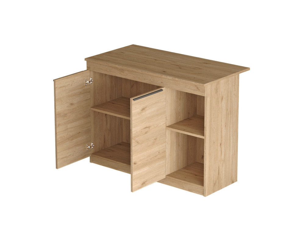 Houten keukentafel "Siven" - 120 x 60 x 88 cm - Bruin