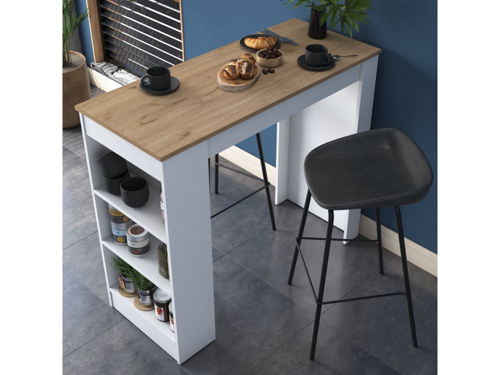 Houten eettafel "Juan" - 120 x 50 x 100 cm - Bruin