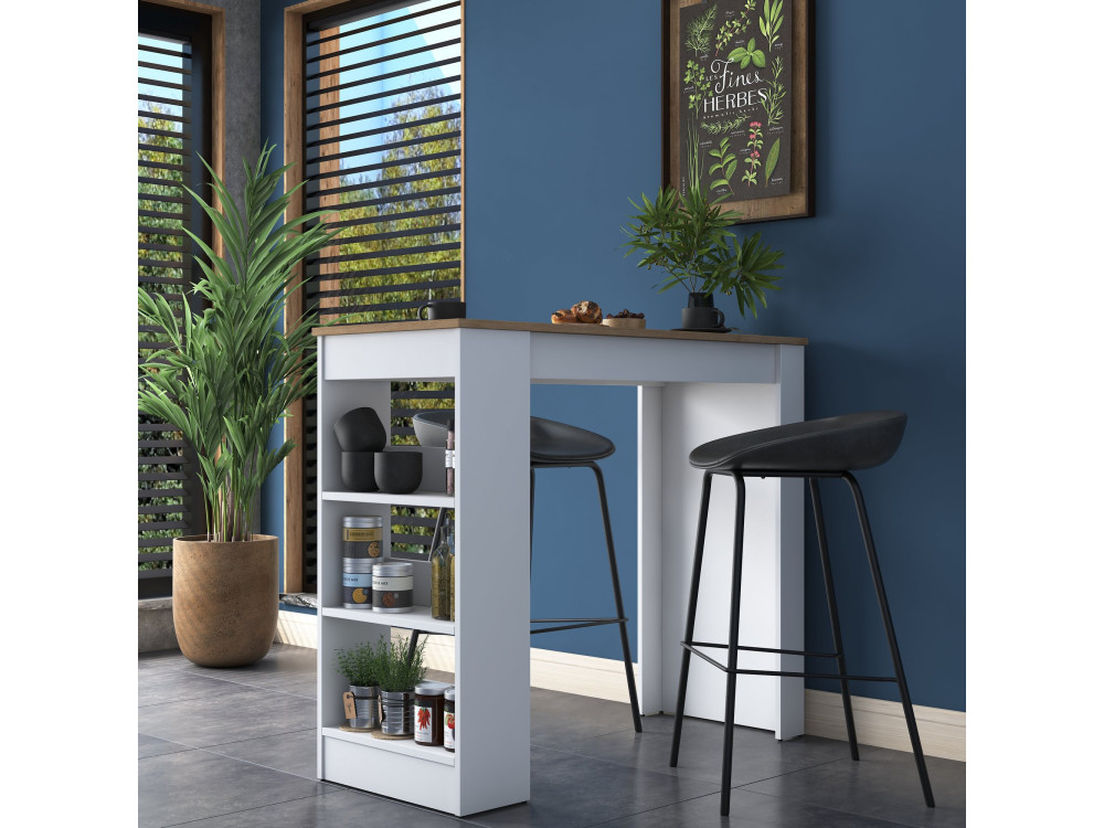 Houten eettafel "Juan" - 120 x 50 x 100 cm - Bruin