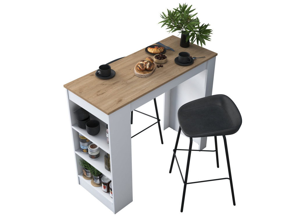 Houten eettafel "Juan" - 120 x 50 x 100 cm - Bruin
