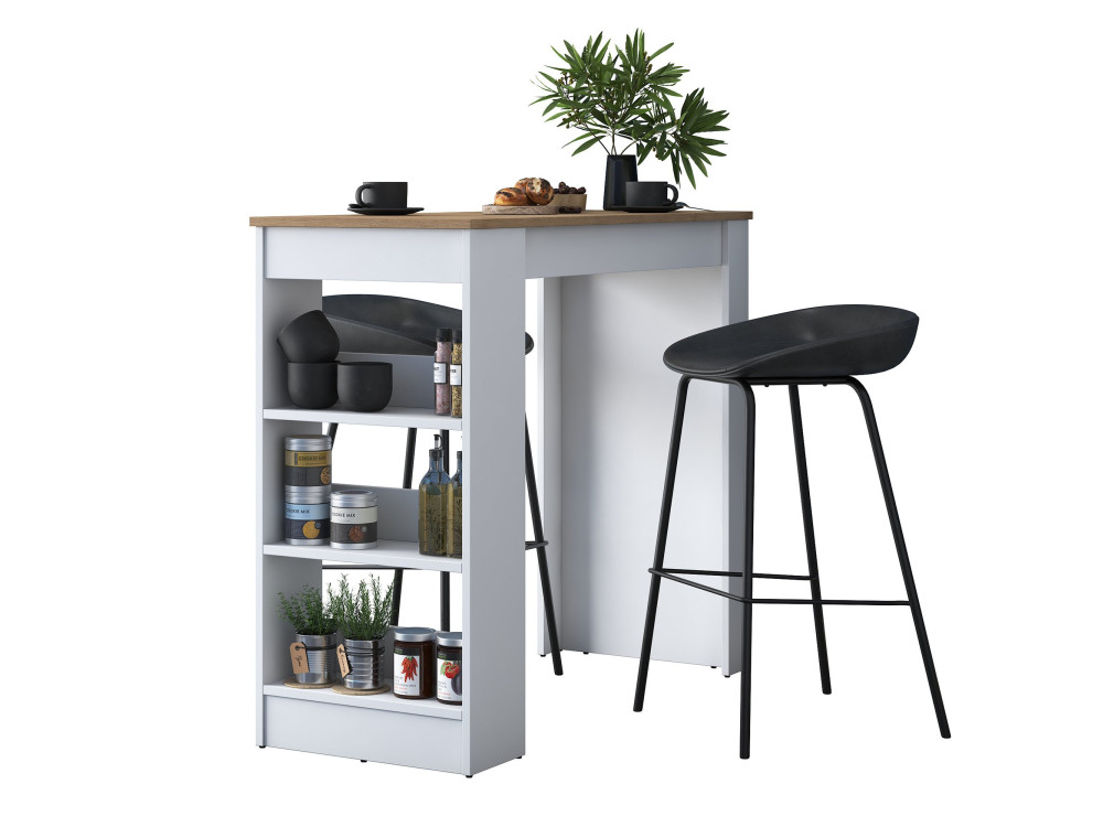 Houten eettafel "Juan" - 120 x 50 x 100 cm - Bruin