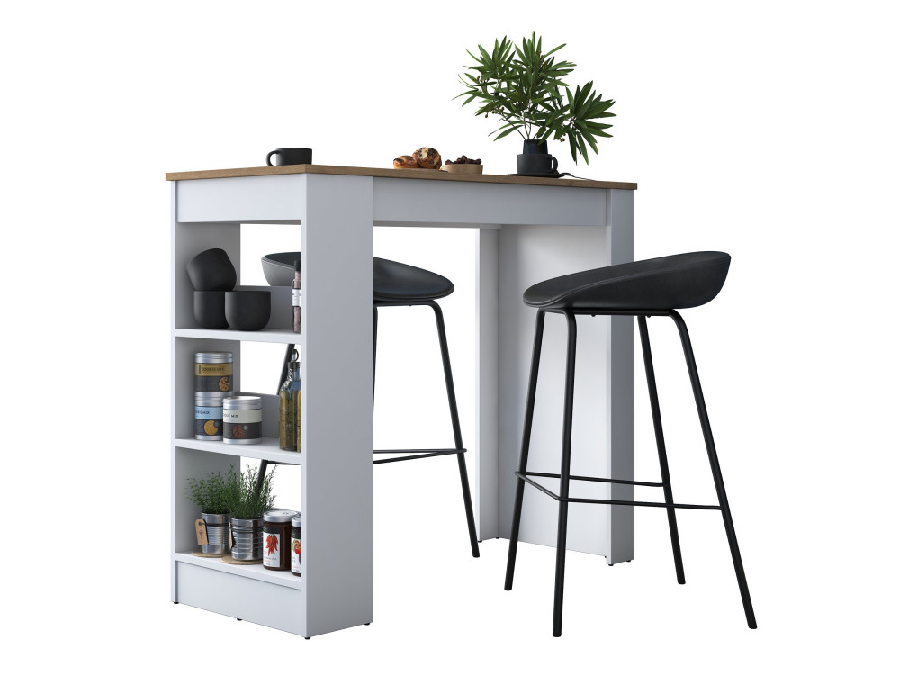 Houten eettafel "Juan" - 120 x 50 x 100 cm - Bruin