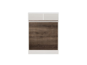 Bracked" inklapbare houten eettafel - 70 x 15 x 96 cm - Beige
