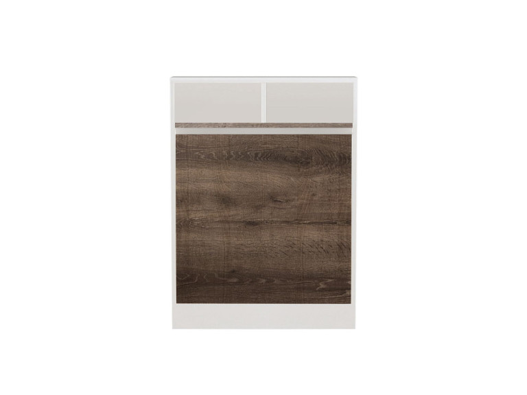 Bracked" inklapbare houten eettafel - 70 x 15 x 96 cm - Beige
