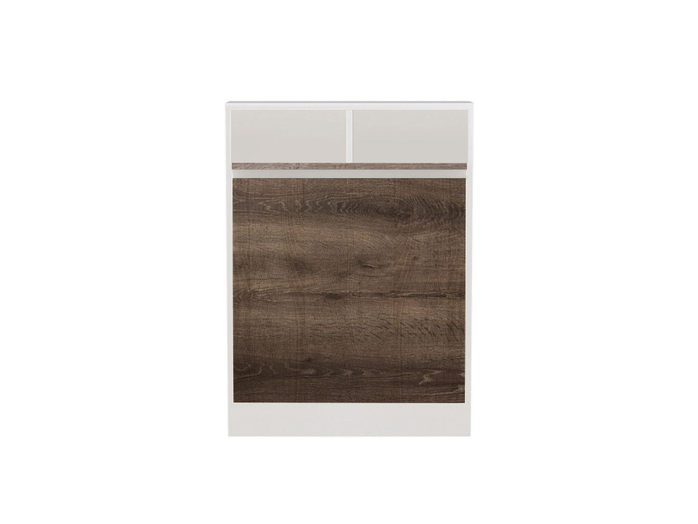 Bracked" inklapbare houten eettafel - 70 x 15 x 96 cm - Beige