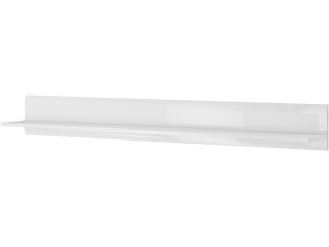 TULSA WM" lang schap - 22 x 180 x 22 cm - Glans wit