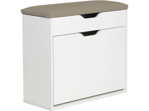 Schoenenkast "Wade" - 60 x 23,8 x 68 cm - Wit