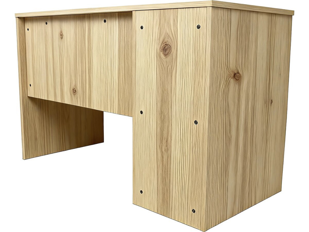 Houten bureau "Malika" met 5 laden - 120 x 75 x 55 cm - Bruin