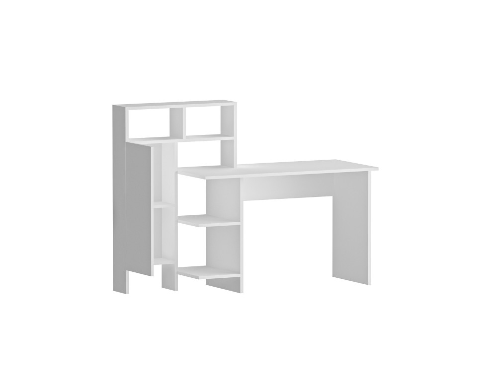 Houten bureau "Bugra" - 135 x 60 x 111 cm - Wit