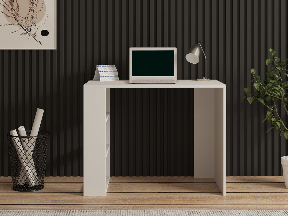 Cool" houten bureau - 90 x 50 x 70 cm - Wit
