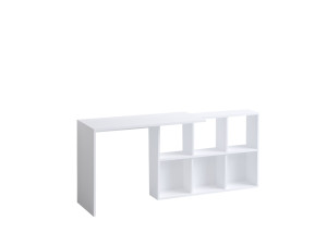 Houten bureau "Jack" - 145 x 45 x 74 cm - Wit eiken
