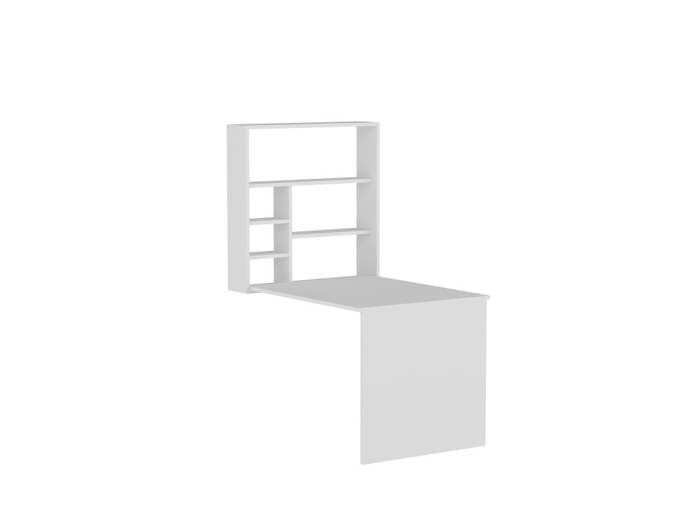 Houten bureau "Sedir" - 90 x 59 x 154 cm - Wit