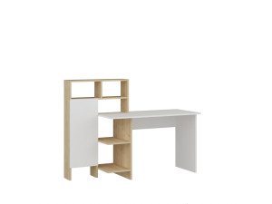 Houten bureau "Bugra" - 135 x 60 x 111 cm - Wit