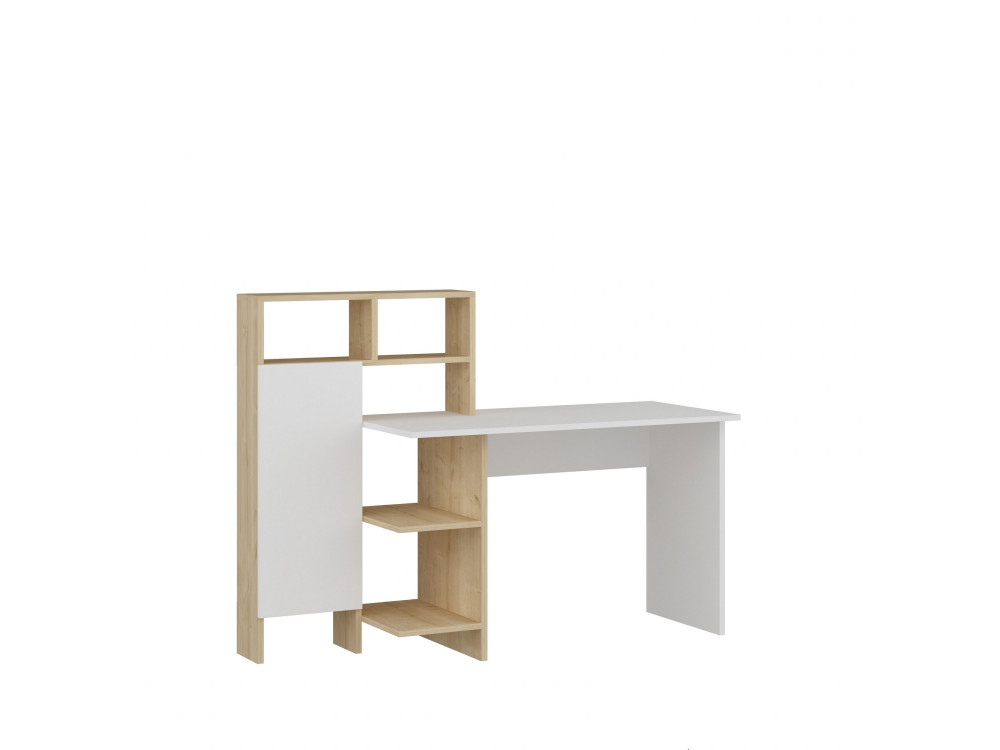 Houten bureau "Bugra" - 135 x 60 x 111 cm - Wit