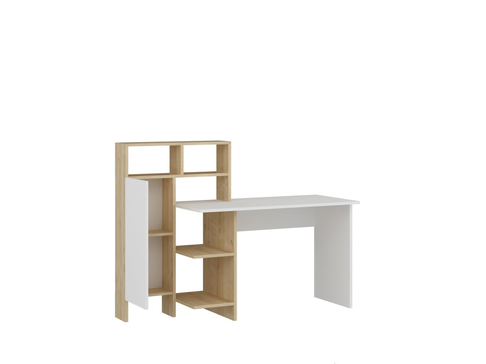 Houten bureau "Bugra" - 135 x 60 x 111 cm - Wit