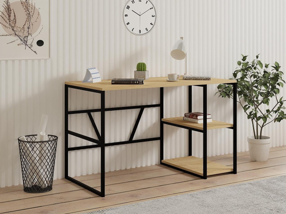 Houten bureau "Caste" - 120 x 60 x 74 cm - Beige