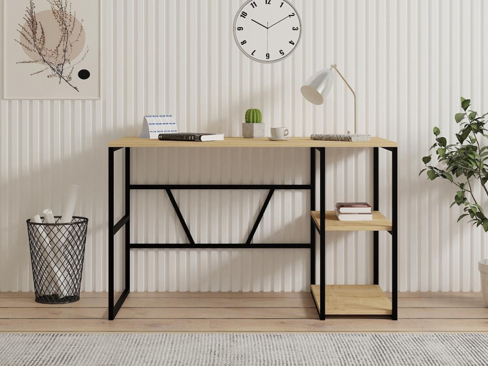 Houten bureau "Caste" - 120 x 60 x 74 cm - Beige