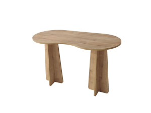 oneindig" houten bureau 120 x 60 x 75 cm - Saffier eik