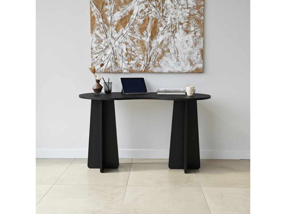 oneindig" houten bureau 120 x 60 x 75 cm - Zwart