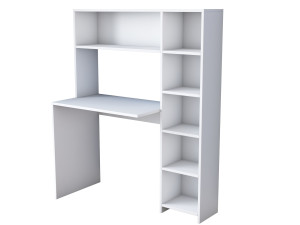 Houten bureau "Haham" 113 x 40 x 142 cm - Wit