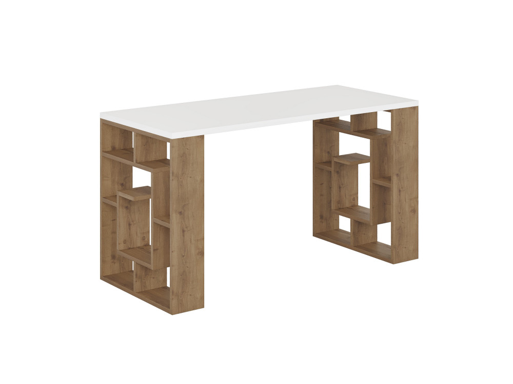 Houten bureau "Maze" 140 x 60 x 75 cm - Wit