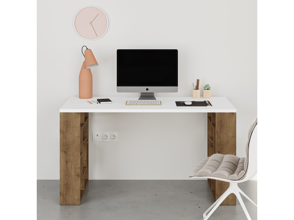 Houten bureau "Maze" 140 x 60 x 75 cm - Wit