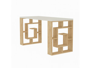 Houten bureau "Maze" 140 x 60 x 75 cm - Wit
