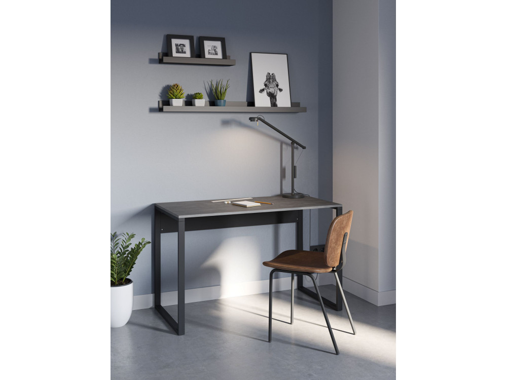 houten bureau "inna" 100 x 60 x 75 cm - Retro grijs