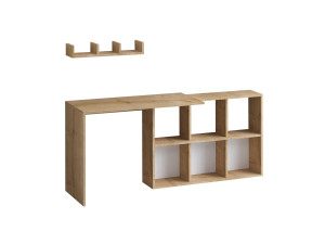 Blake" houten bureau 74 x 45 x 145 cm - Eik