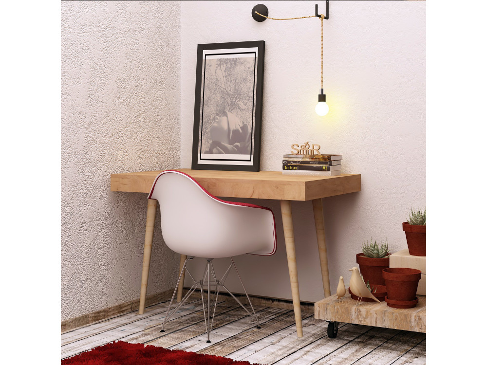 Houten bureau "Valencia" - 100 x 60 x 74 cm - Bruin