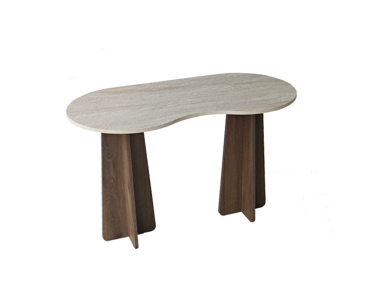 Houten bureau "Infini" - 120 x 60 x 75 cm - Travertin