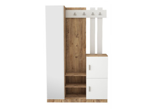 DD7" houten vestibule - 113 x 37 x 179 cm - Wit