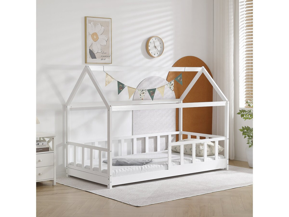 Kinderbed "Mila" - 90 x 190 cm - Wit