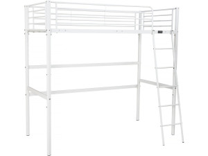 Eenpersoonsbed hoogslaper "Alora" - 90 x 190 cm - Wit