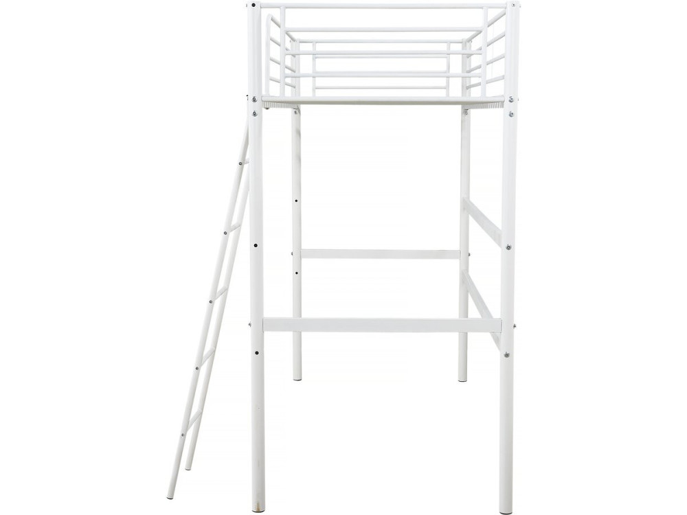 Eenpersoonsbed hoogslaper "Alora" - 90 x 190 cm - Wit