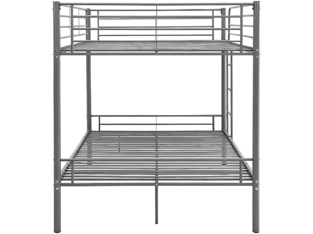 Adam" stapelbed voor twee personen met boxspring - 140 x 190 cm - Grijs