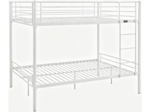 Adam" stapelbed voor twee personen met boxspring - 140 x 190 cm - Wit