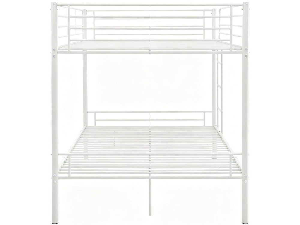 Adam" stapelbed voor twee personen met boxspring - 140 x 190 cm - Wit