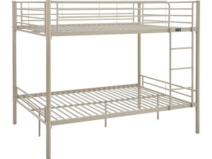 Adam" tweepersoons stapelbed met boxspring - 140 x 190 cm - Taupe