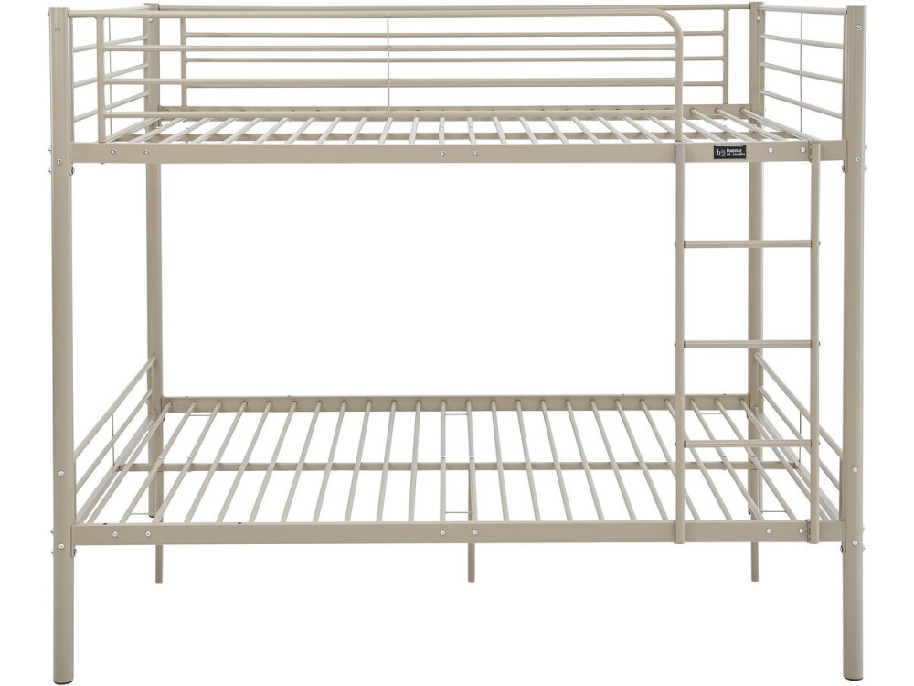Adam" tweepersoons stapelbed met boxspring - 140 x 190 cm - Taupe