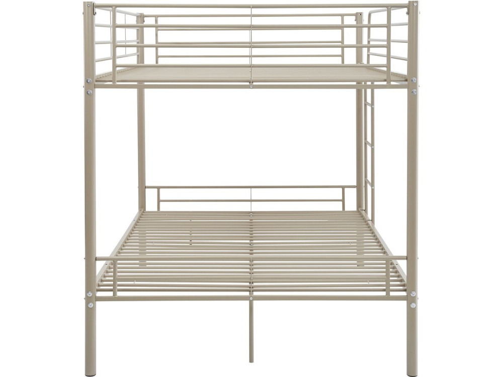 Adam" tweepersoons stapelbed met boxspring - 140 x 190 cm - Taupe