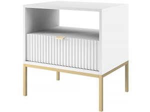 Nachtkastje hout met lade "Tunis" - Wit