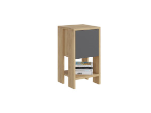 Ema" houten nachtkastje 30 x 30 x 55 cm - Eik