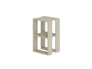 Houten nachtkastje "Lonie" 30 x 30 x 55 cm - Travertin
