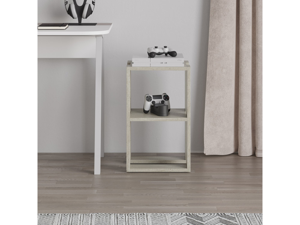 Houten nachtkastje "Lonie" 30 x 30 x 55 cm - Travertin