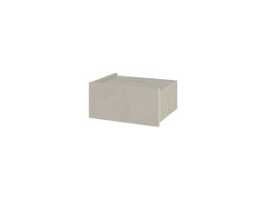 Onda" houten nachtkastje met LED verlichting - 38 x 31 x 18 cm - Beige